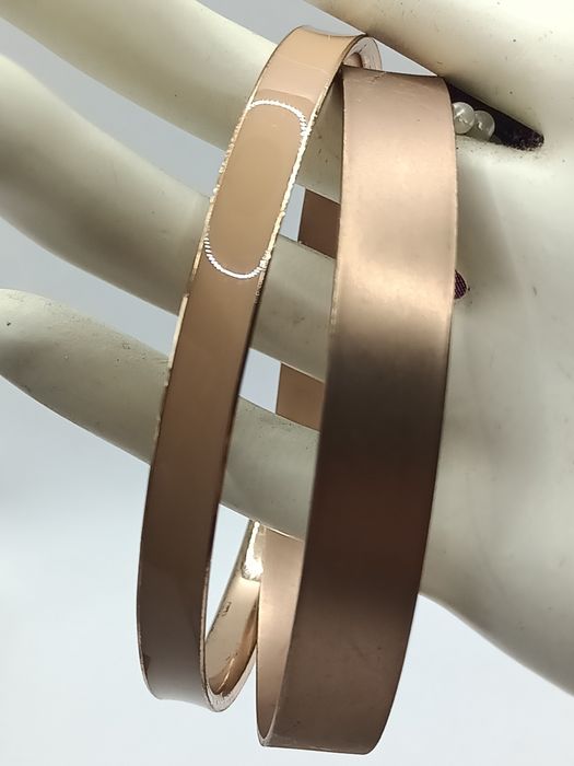 BIŻUTERIA bransoletka koła 2 sztuki metal