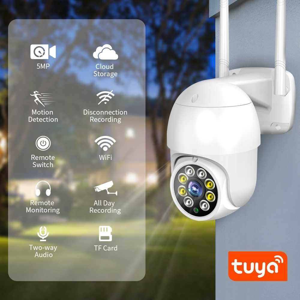 Câmara Vigilância WiFi • 3MP 1080P • Rotativa Exterior • WIFI • NOVO