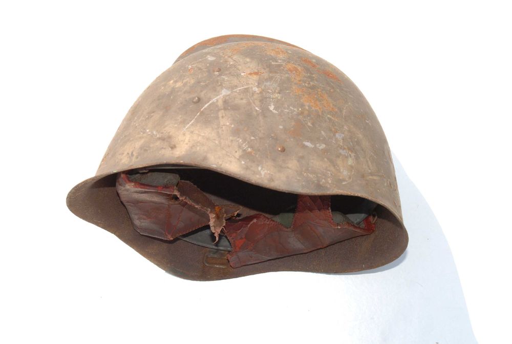 Stary przedwojenny hełm strażacki kask nakrycie głowy unikat antyk