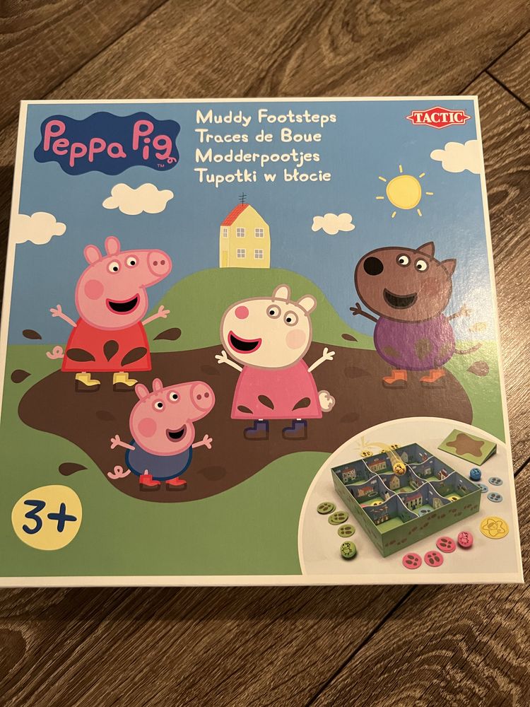 Gra planszowa Świnka Peppa Pig tupotki w błocie