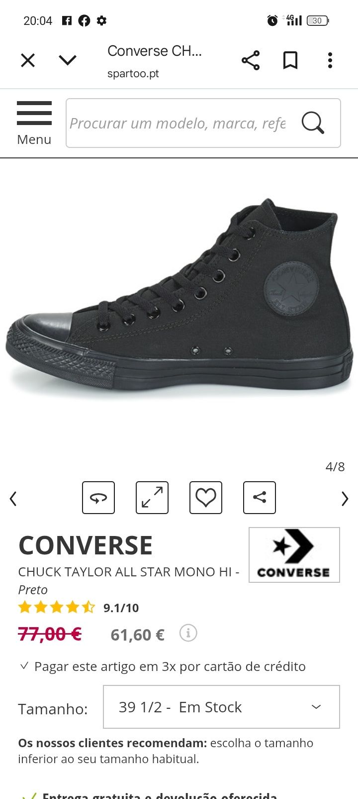 Vendo All star como novo!