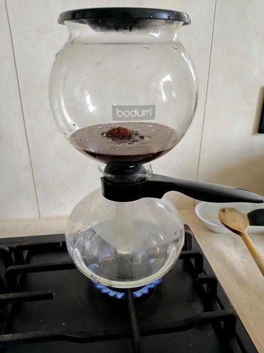 Bodum Pebo/Santos kawiarka prozniowa eksperes vintage kawa