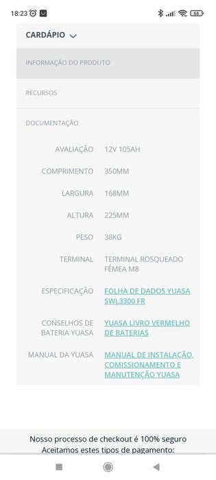 BATERIA SOLAR 86 amp c10 (115 amp c100 ),