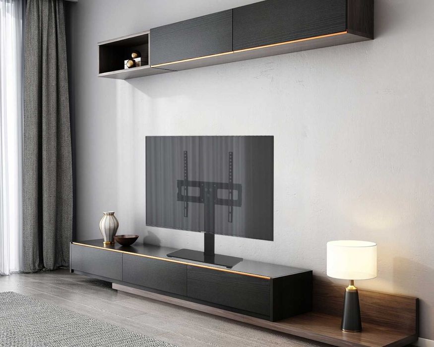 ELEGANCKI Uchwyt Podstawka Do Tv 32-65'' System MASKOWANIA Przewodów