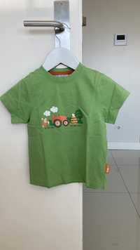 T-shirt Texbasic verde com estampado para 2-3 anos