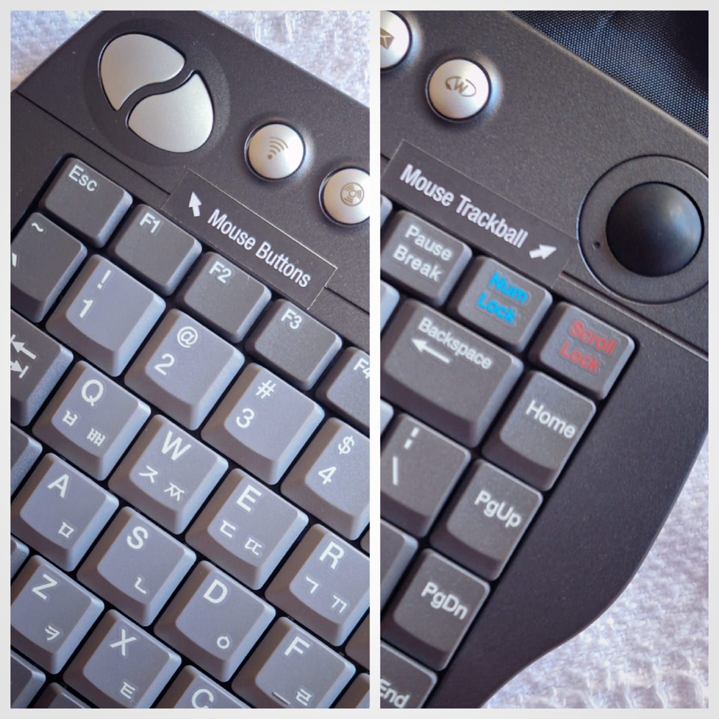 Bezprzewodowa Trackball Klawiatura