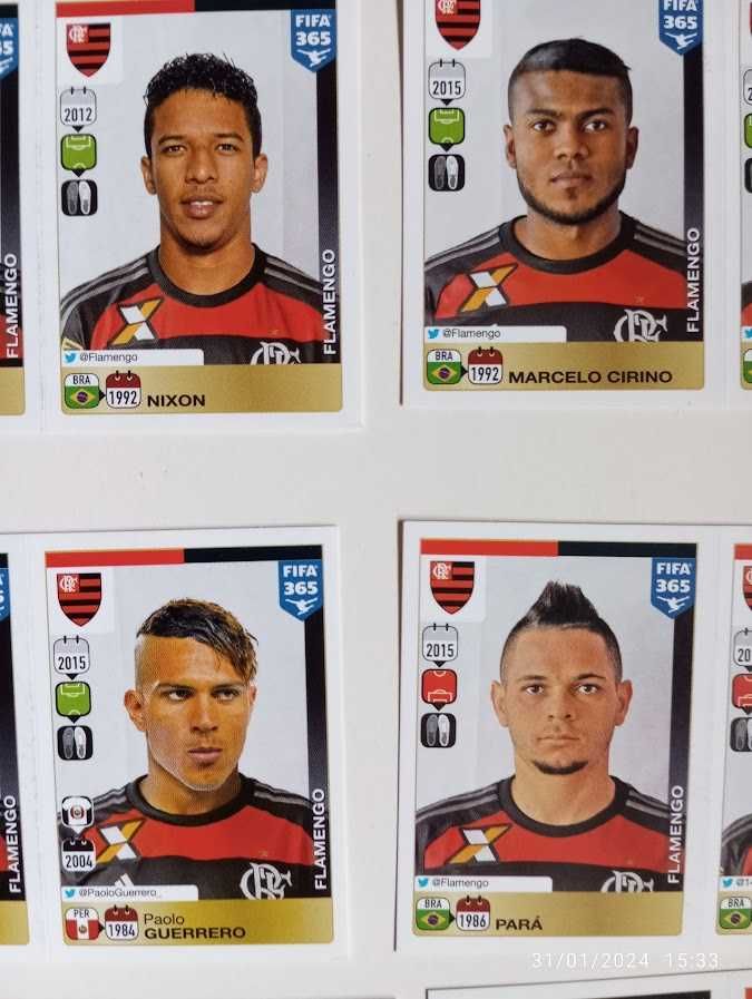 CR Flamengo  Panini FIFA 365_2015_2016