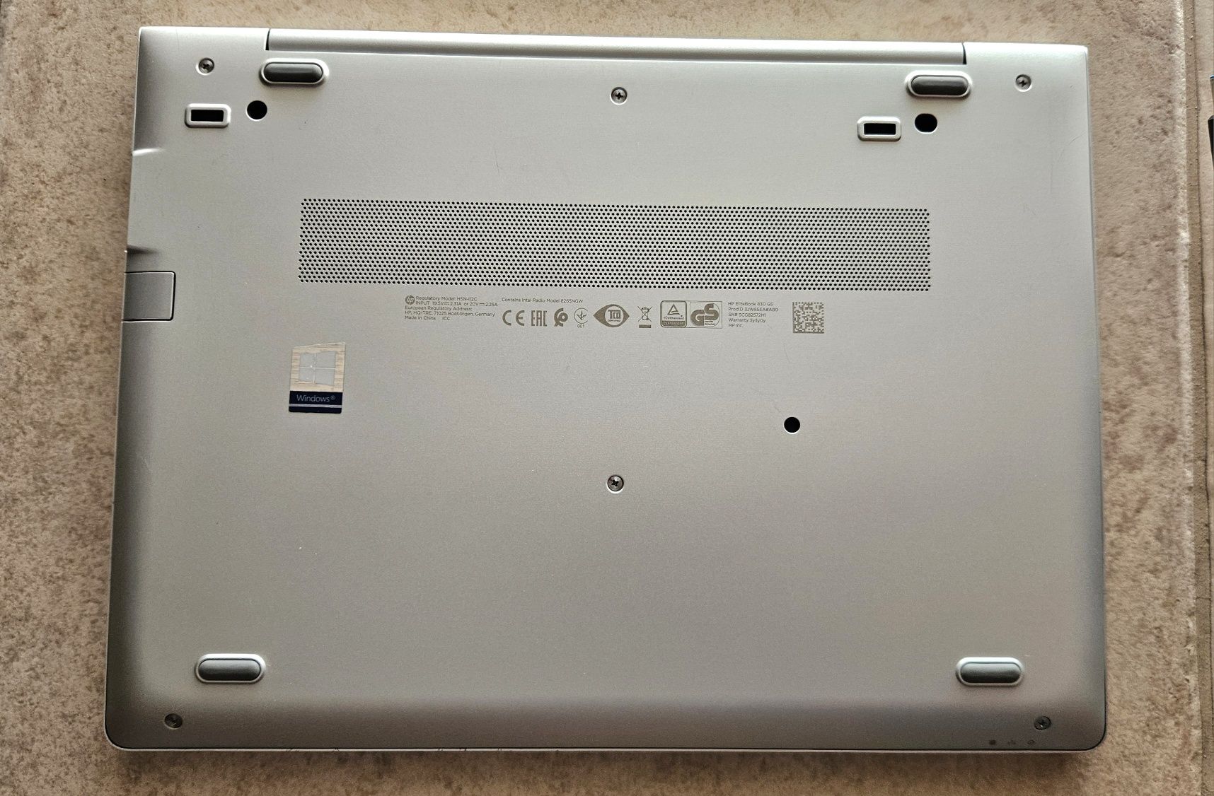 Portátil HP Elitebook 830 G5 Win 11 PRO 8GB RAM 256GB HDD