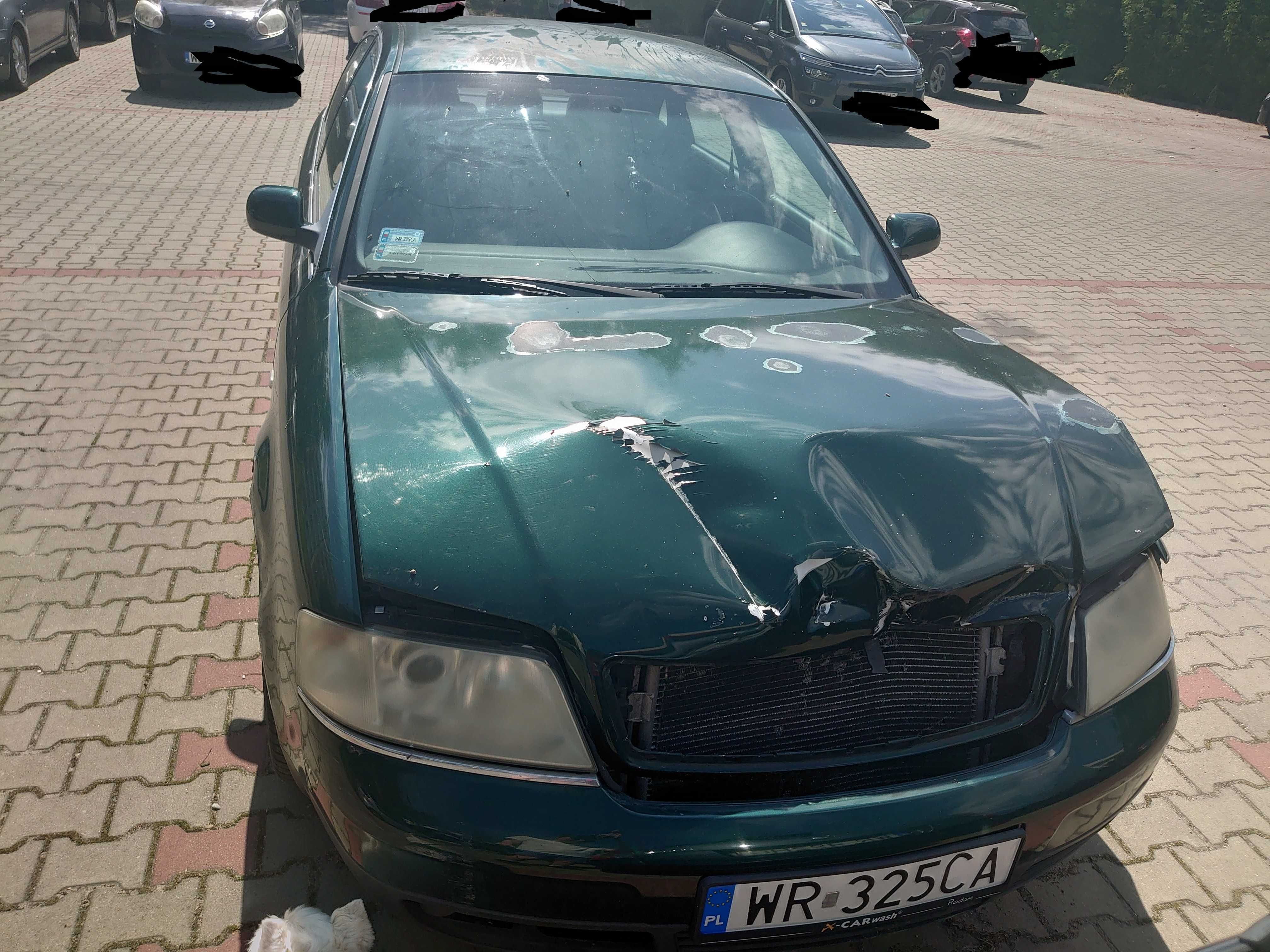 Audi A6 2,4 V6 165 KM b+g 2000 r. uszkodzony przód