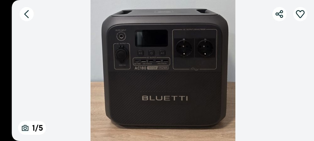 Зарядна станція Bluetti AP180 нова в коробці