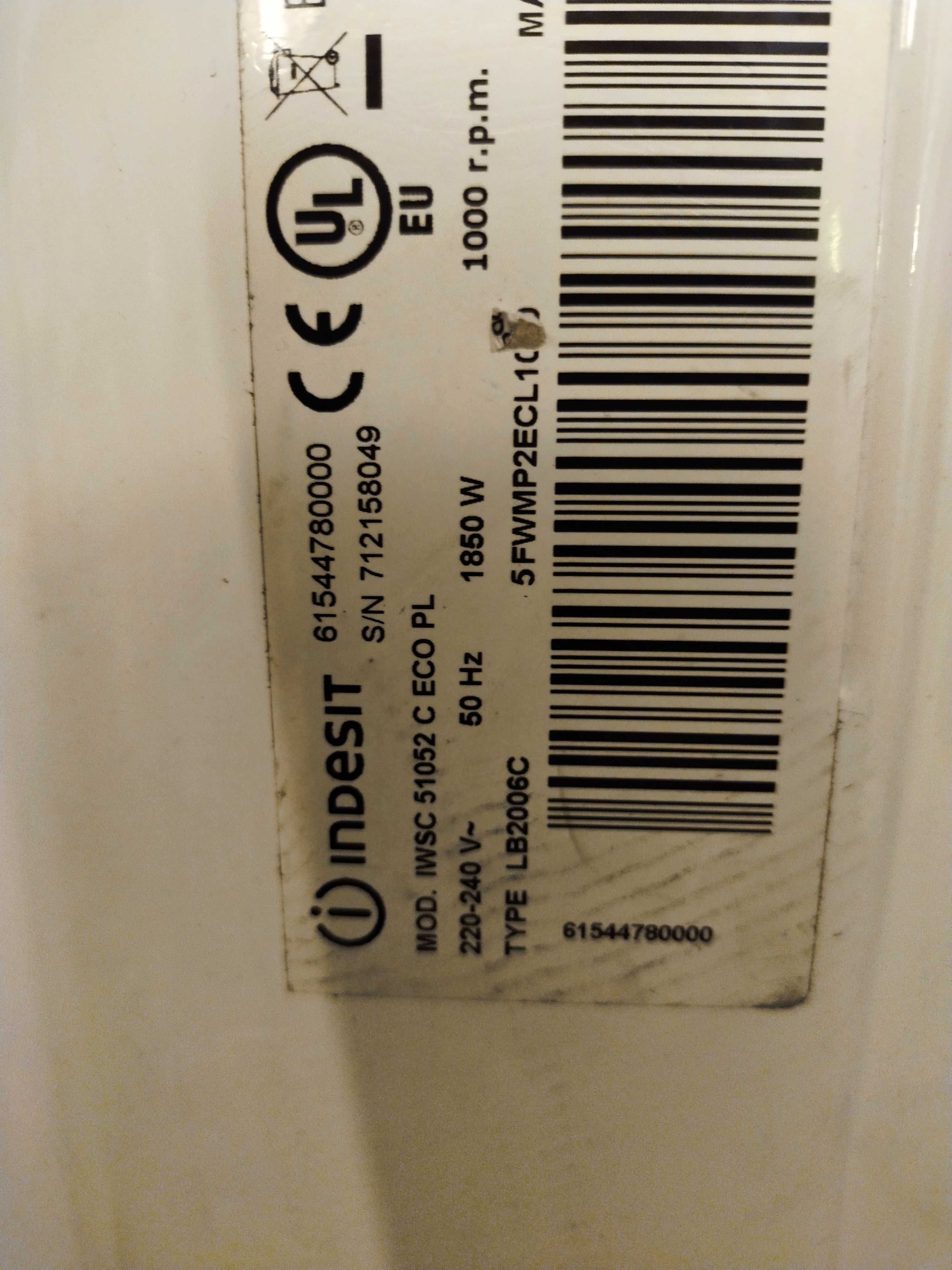 Programator pralki Indesit IWSC51052+ reszta części