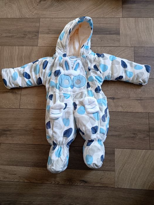Kurtka kombinezon zimowy r. 80 ciepły zasówany zajączek