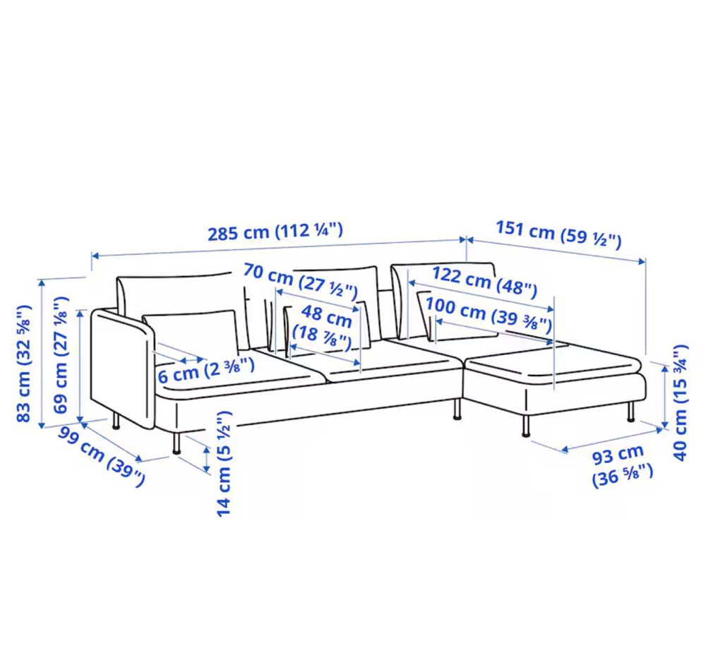 Soderhamn sofa narozna rozkładana