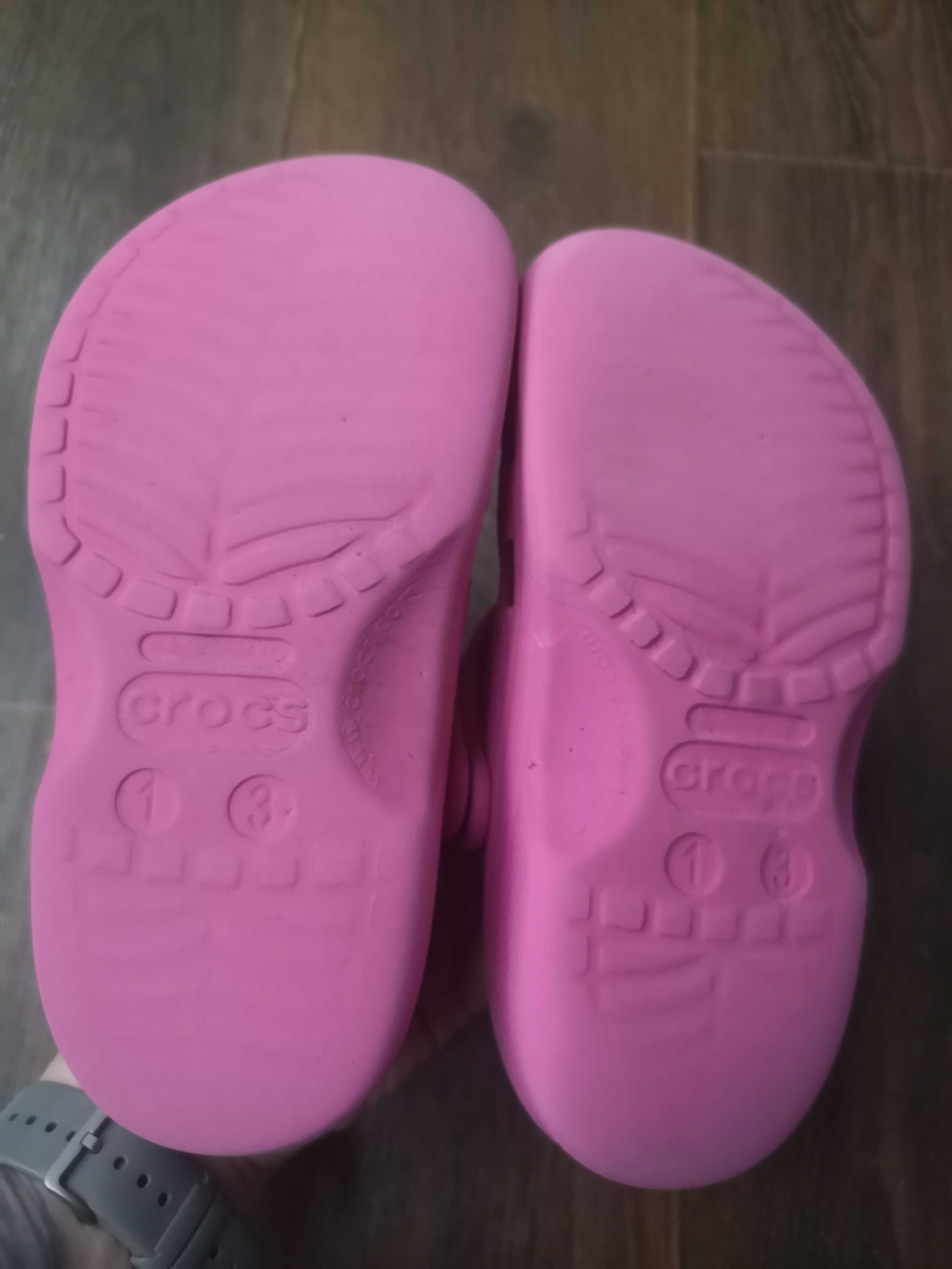 кроксы 31 рр 13 20,0 см crocs розовые на девочку