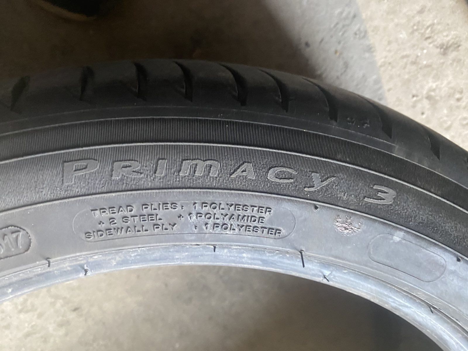 235.45.17 Michelin 4шт лето БУ склад шины резина из Европы 45 R17