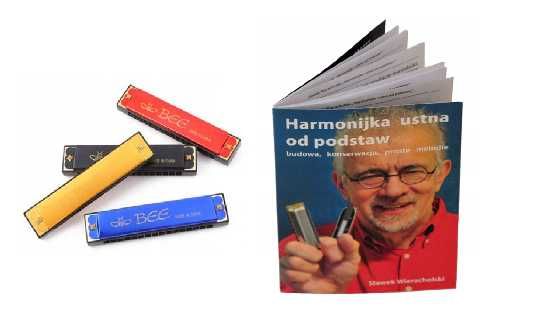 Harmonijka ustna Bee C-dur DF24-1 + książka samouczek