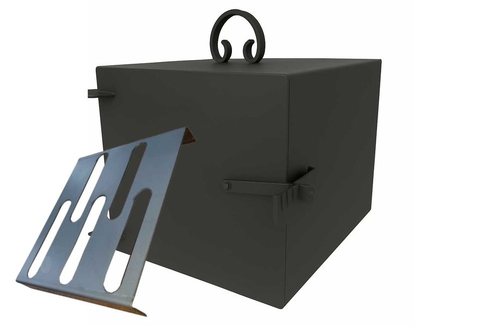 Solidne Duże PALENISKO wędzarni ŻAROODPORNE PIEC Piecyk30x25x25 gratis