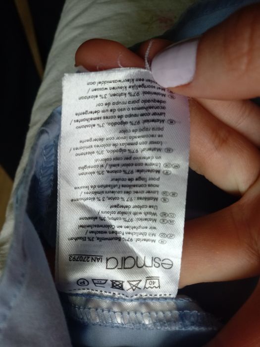 Koszula błękitna gładka