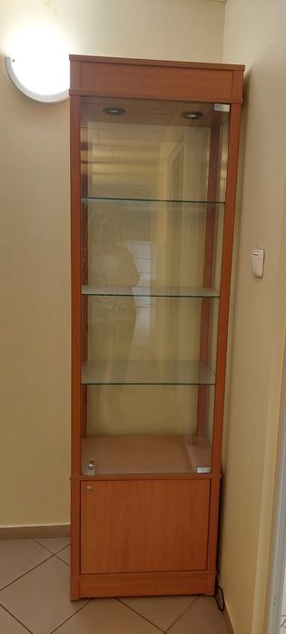 Witryna podświetlana i zamykana do biura