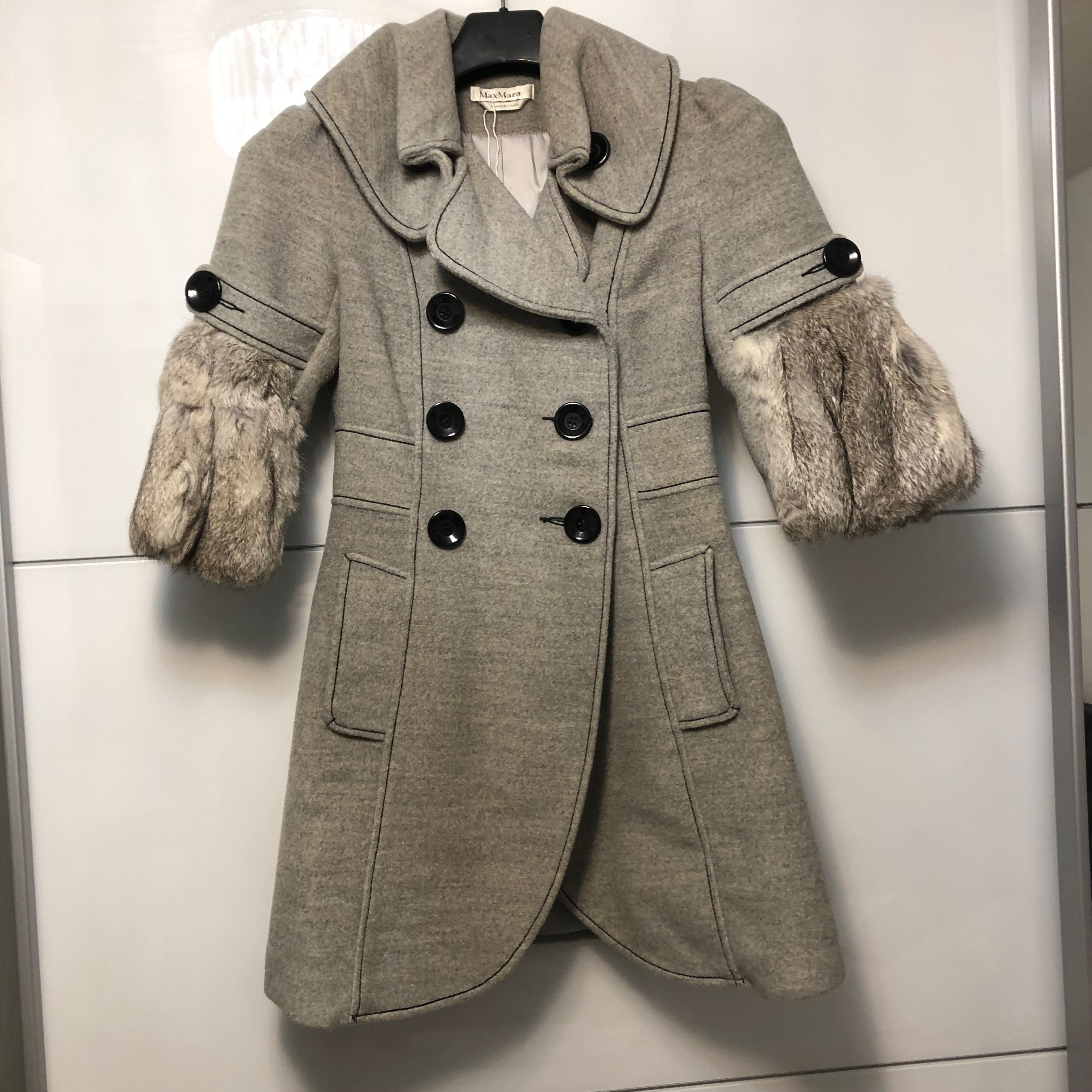 Płaszcz Max Mara 36 szary
