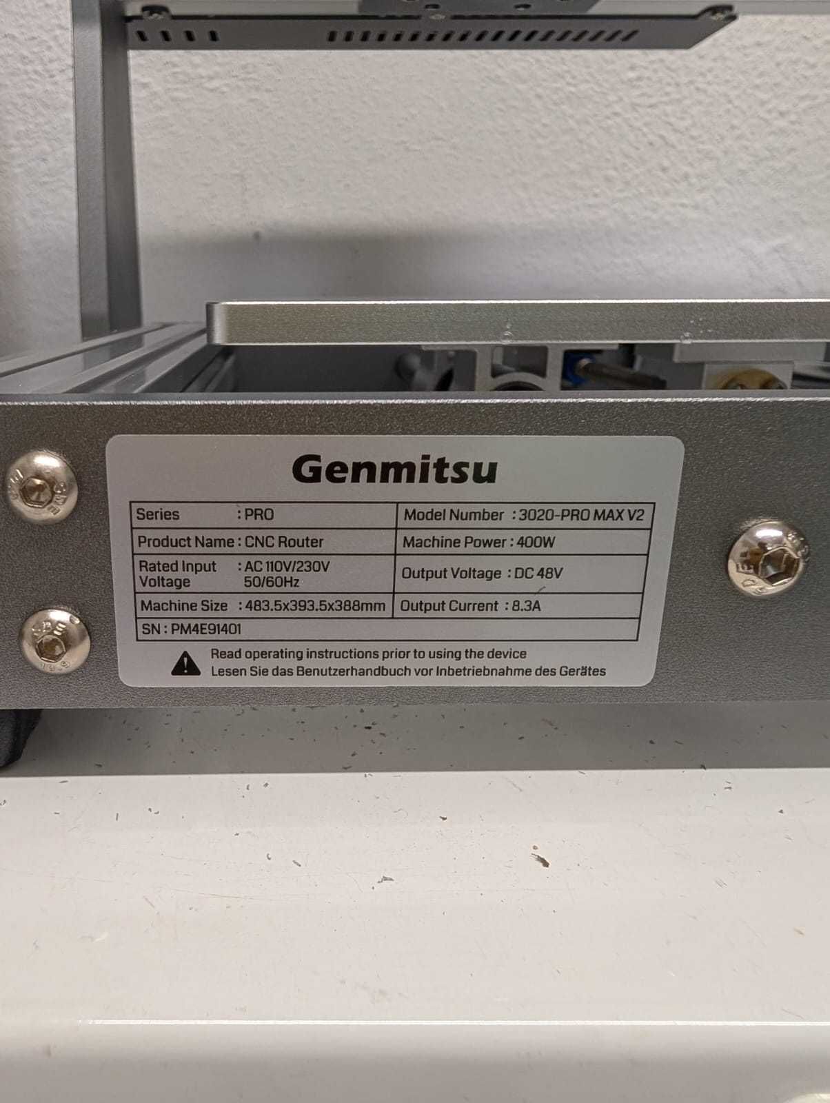 Genmitsu 3020-PRO MAX V2, aspirador de partículas
