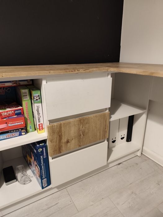 Biurko narożne białe