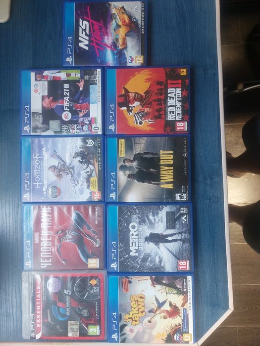 Продам комплект ігрових дисків до PS4