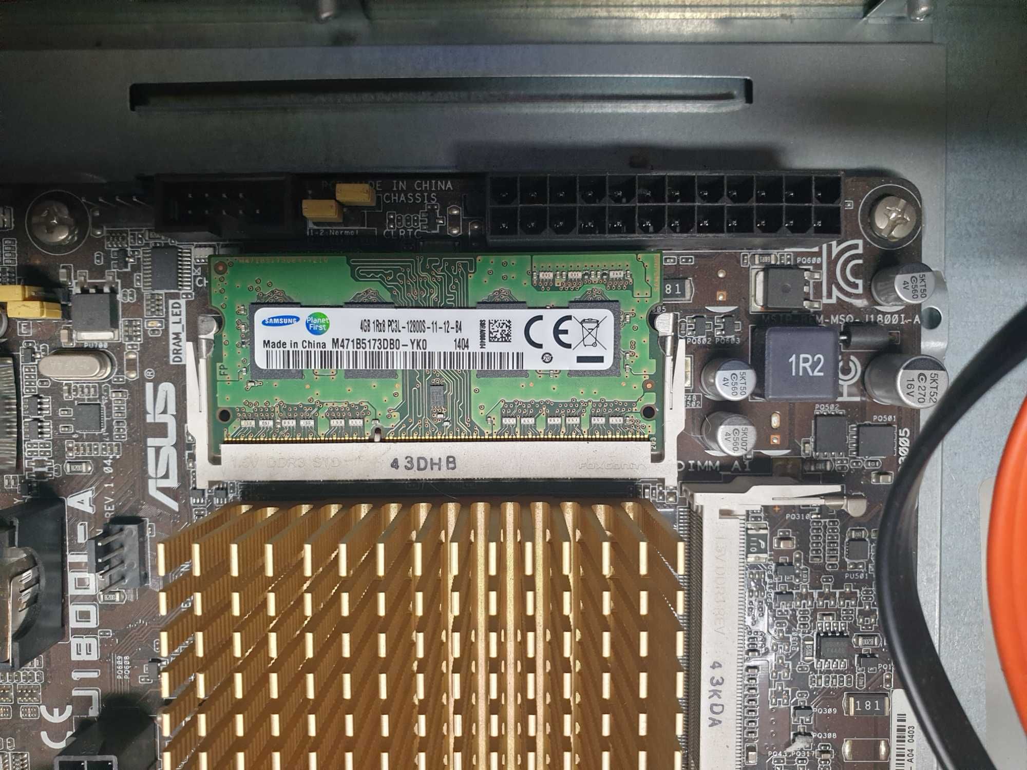 Thermaltake Element Q + Asus J1800IA + 4GB DDR3 (bez zasilacza)