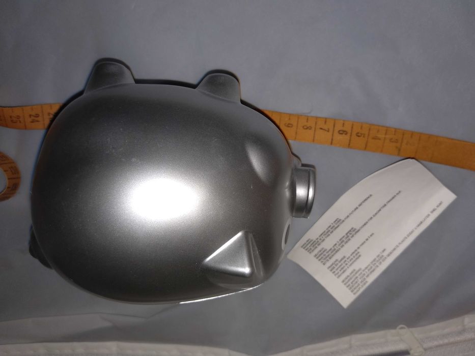 nowa świnka skarbonka srebrna