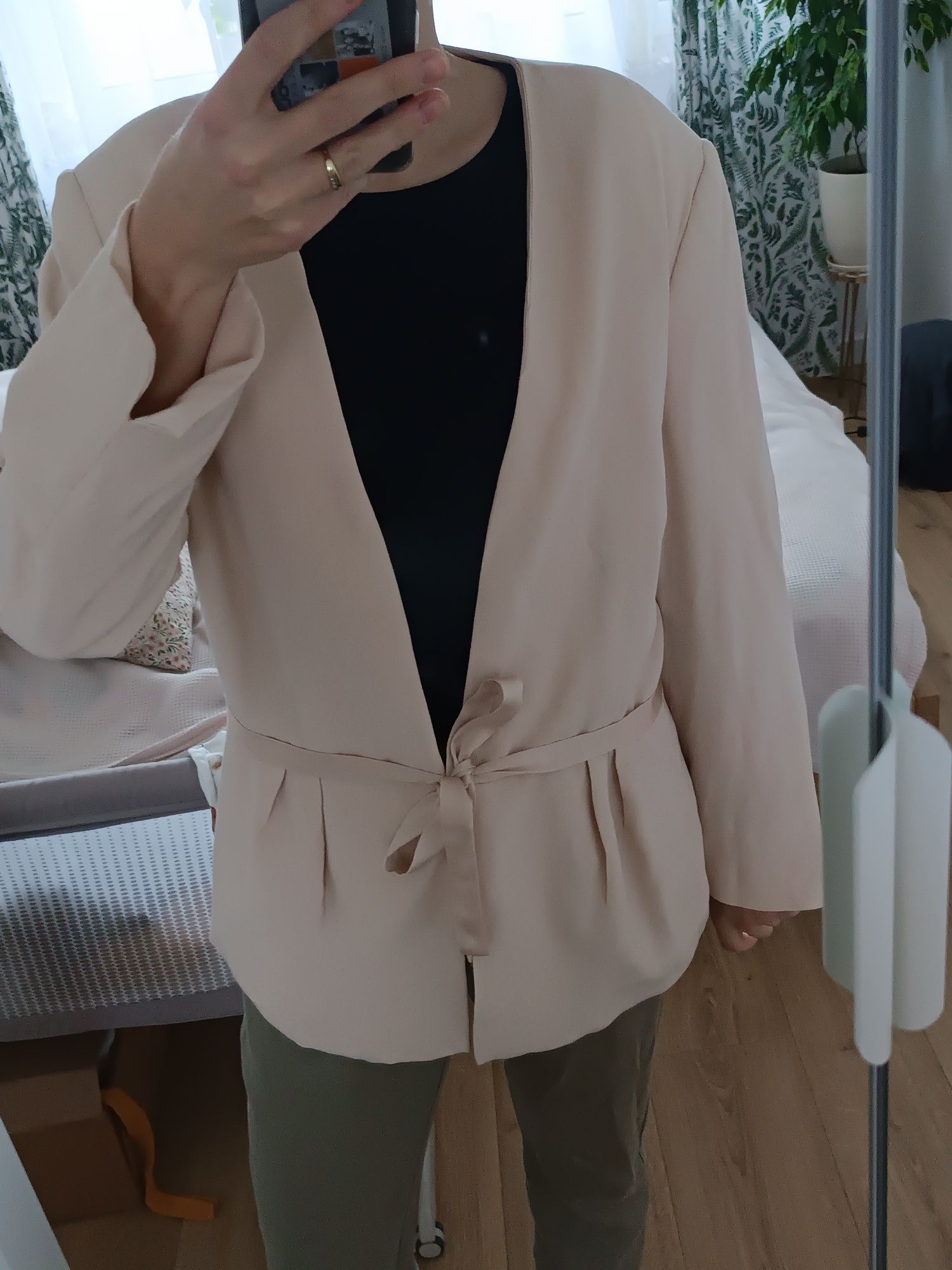 Narzutka marynarka blazer kimono r. 44 wiskoza