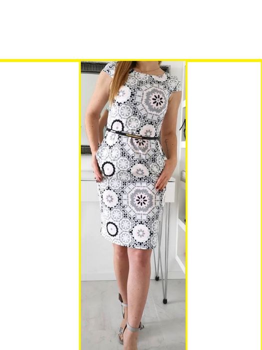 La BlancSukienka nowa z metką - pięknie leży i tuszuje kształy rozm. L