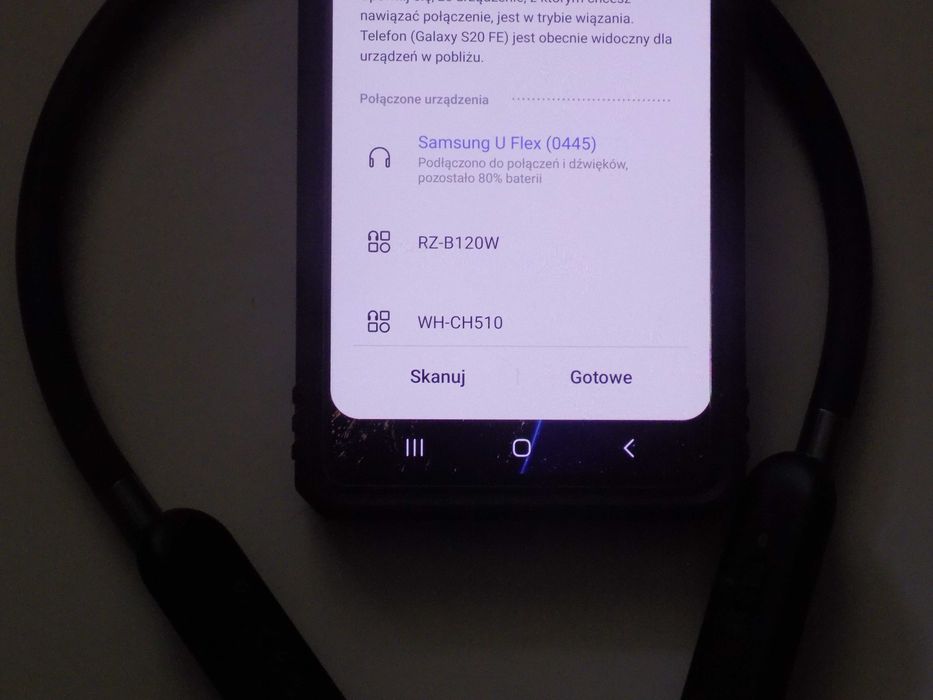 Słuchawki bezprzewodowe bluetooth  Samsung U FLex ( bdb )