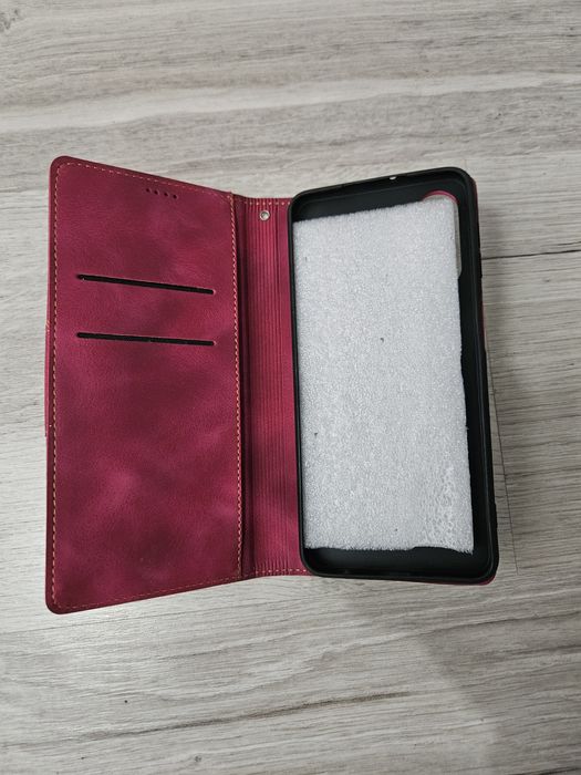 Etui z klapką zamszowe samsung galaxy A32 5G