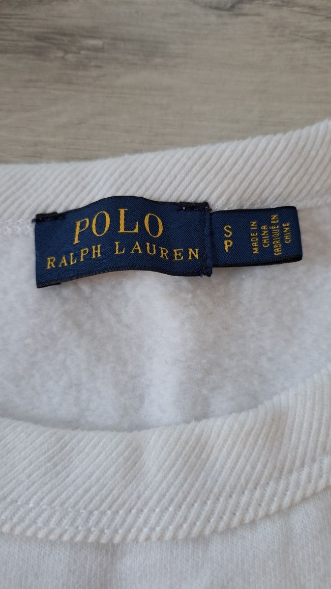 Polo Ralph Lauren bluzka bluza w haftowane koniki logo S biała