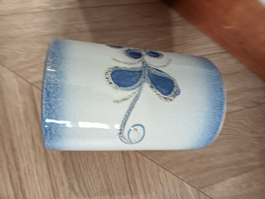 Wazon ceramiczny Strehla niebieski tuba