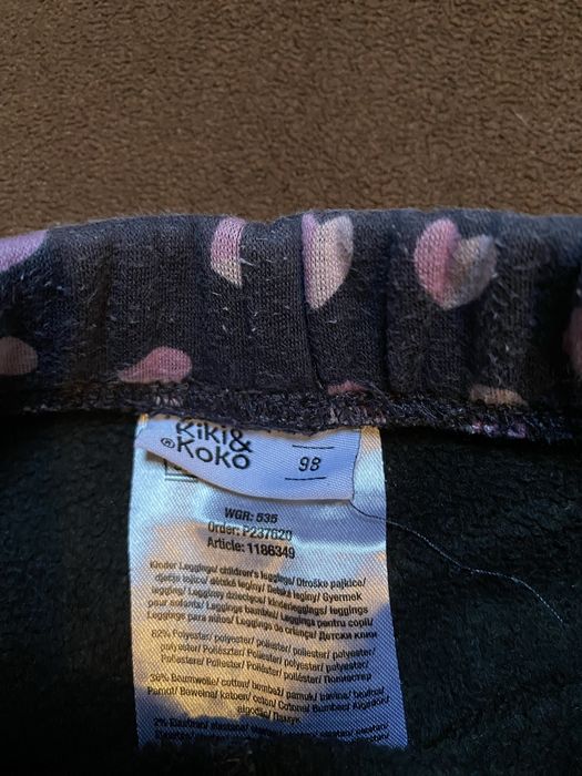 Ocieplane legginsy r. 98 - 2 pary