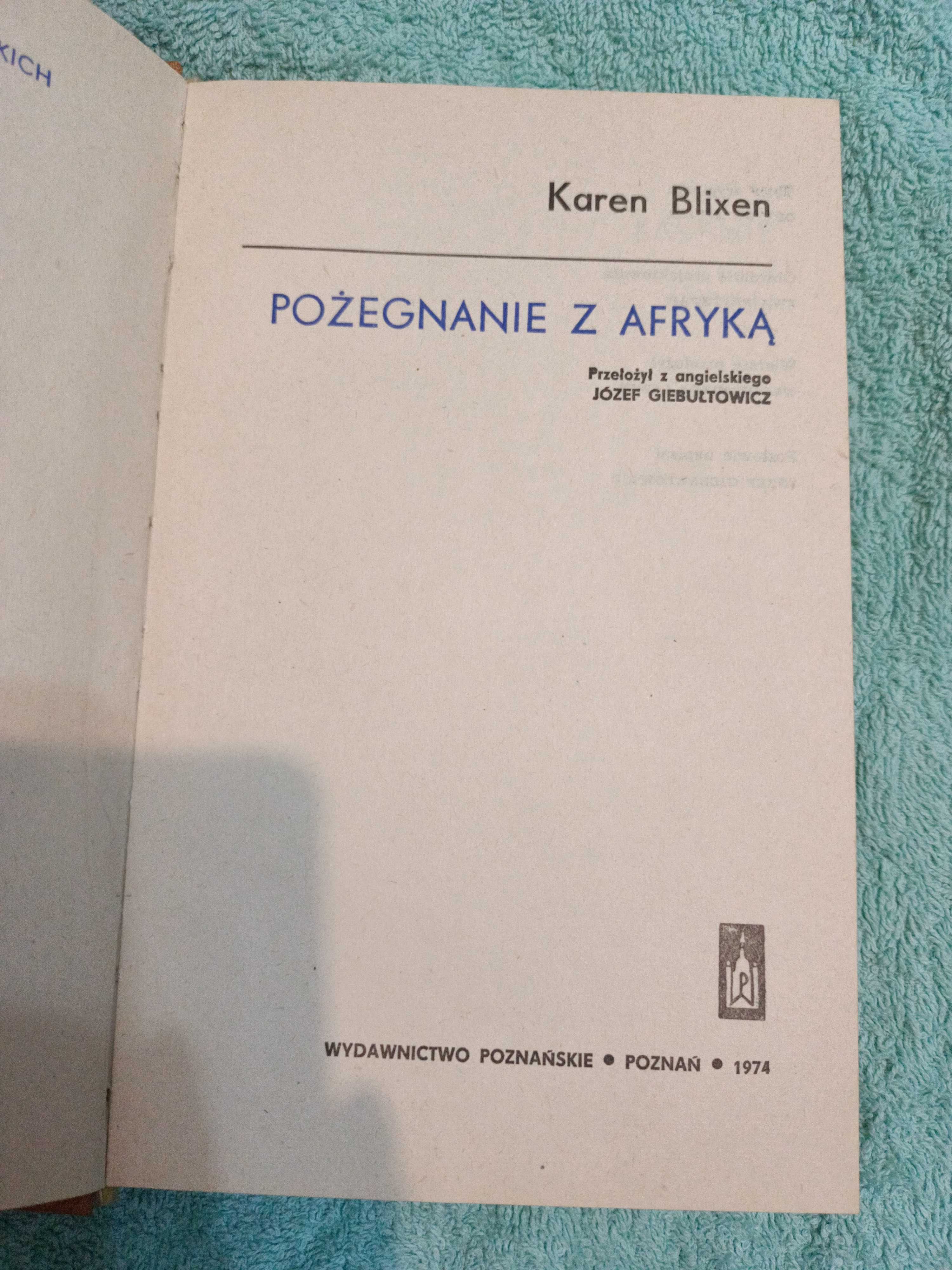 Pożegnanie z Afryką - Blixen