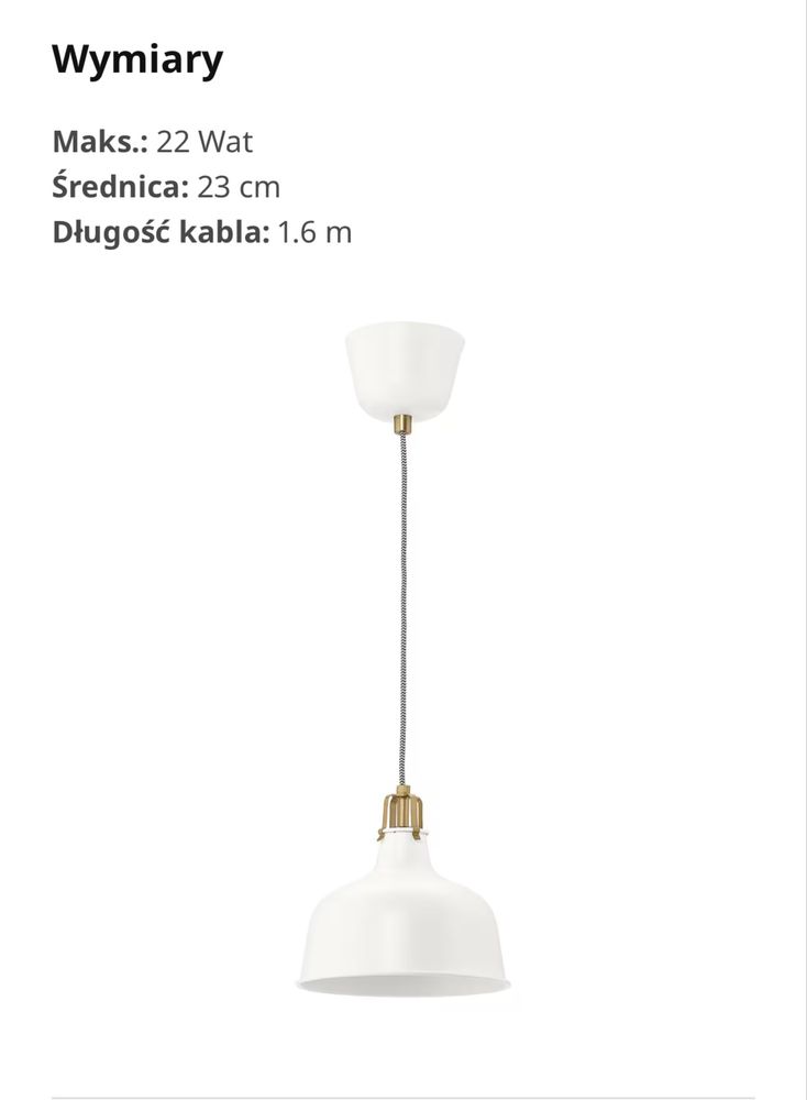 Lampy RANARP ikea