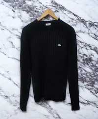 sweter sweterek męski Lacoste M  L czarny classic sport retro drip pre