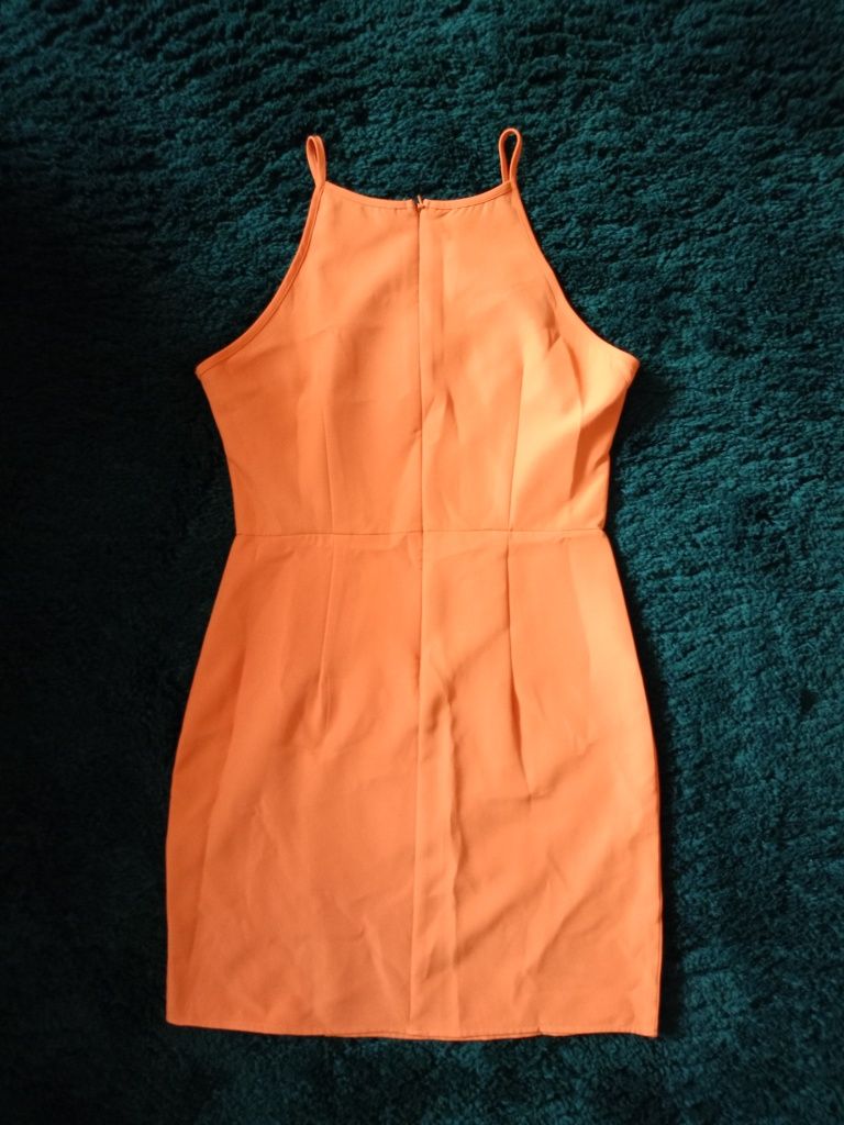 Sukienka mini pomarańczowa