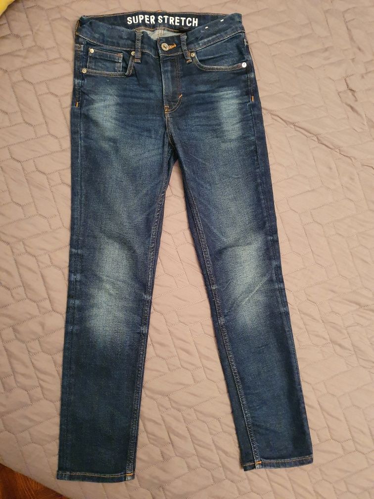 Spodnie H&M jeansowe 146