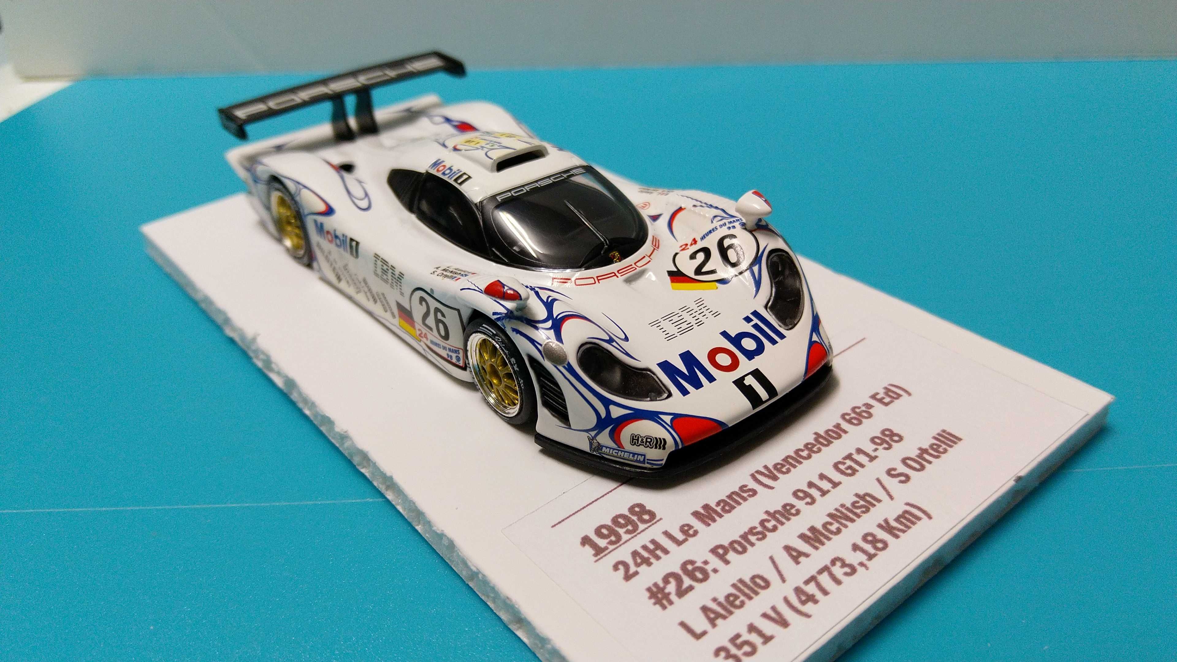 Porsche 911 GT1 #26 - Vencedor 24h Le Mans 1998 - Altaya/IXO esc 1/43