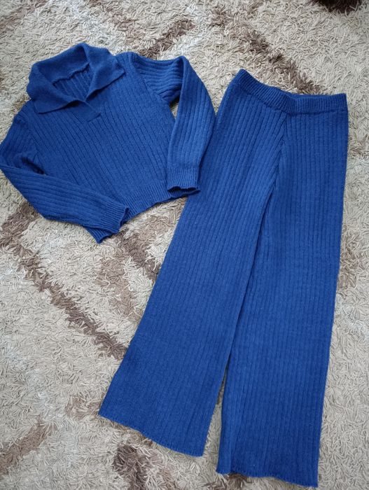Костюм трикотажний синій