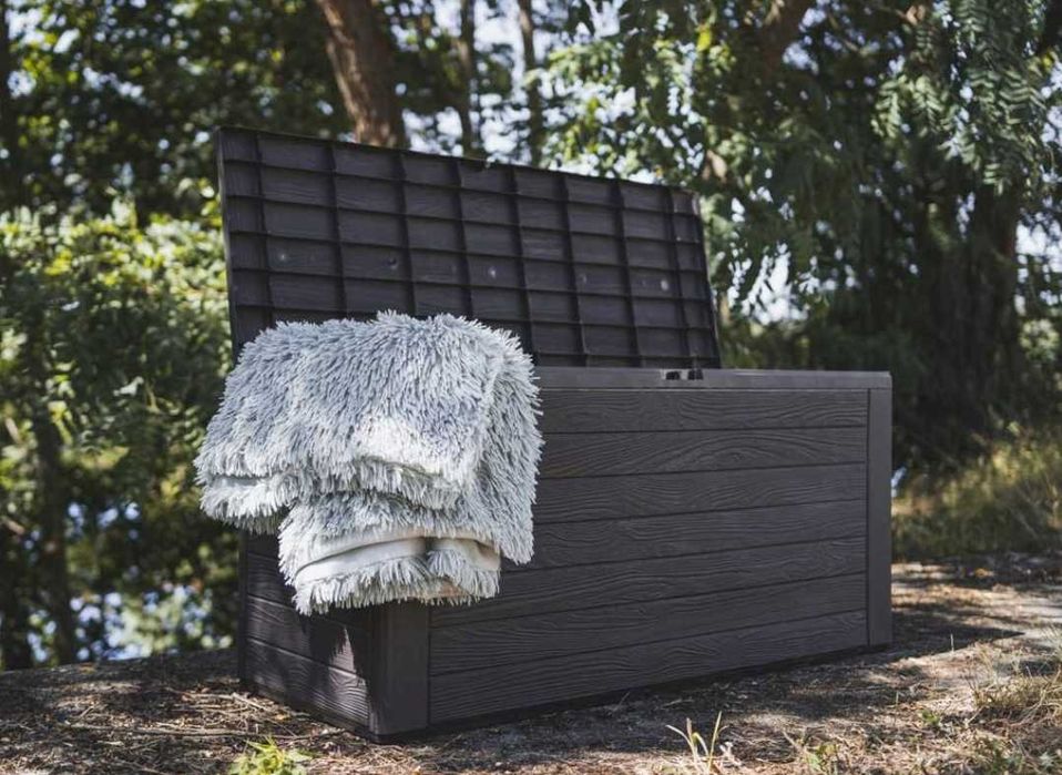 Skrzynia Ogrodowa Schowek Balkonowy 280lAntracyt - Organizer Na Balkon