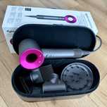 Suszarka do włosów DYSON SUPERSONIC +  CZARNE ETUI - FUKSJA HD07 1600W