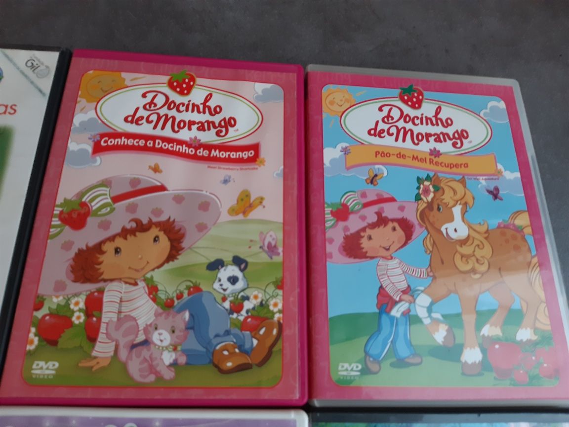 DVD originais animação Barbie Pantera cor de rosa e Docinho de morango