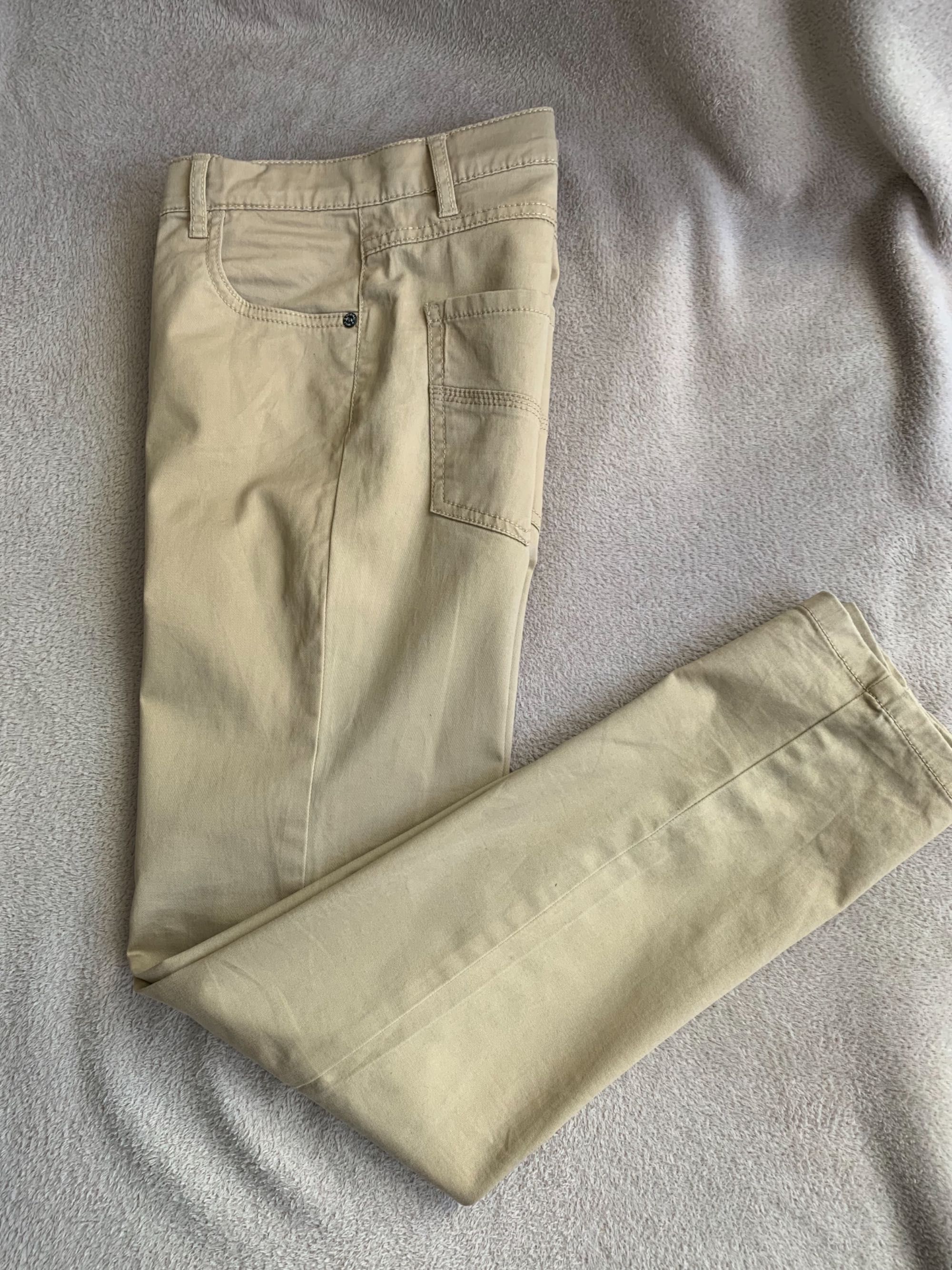 Camelowe spodnie TEX typu chino 13-14 lat