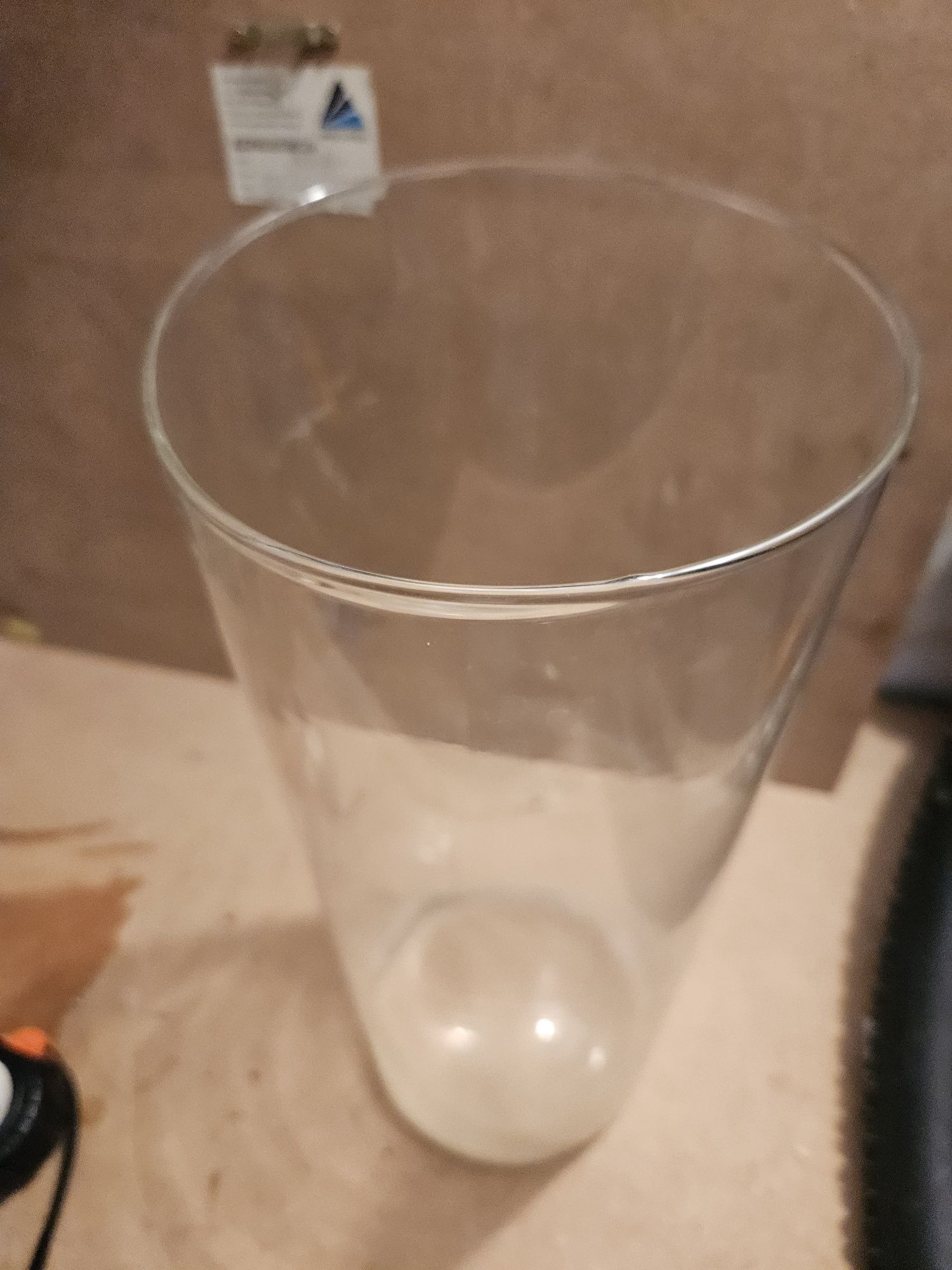 Wazon szklany cylinder – 15 x 40 cm