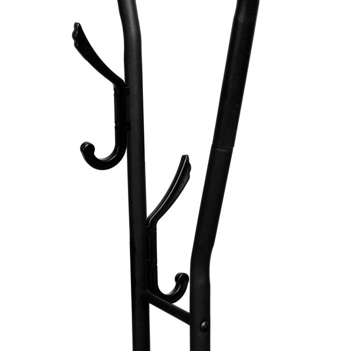 Wieszak stojący podwójny LARY czarny
