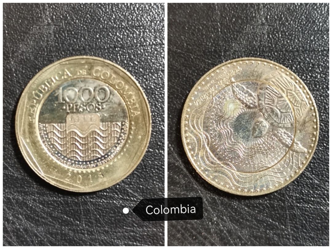 Moedas de variados países